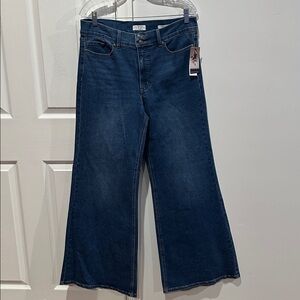 Sofia by Sofia Vergara Women's Margot Wide Leg High Rise Jeans Size 12